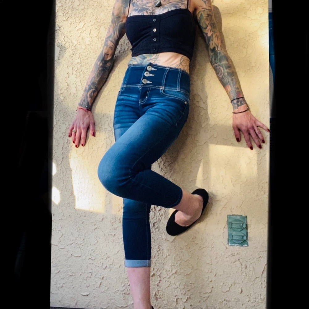 NOBO High Rise Skulpting Skinny Cropped Jeans